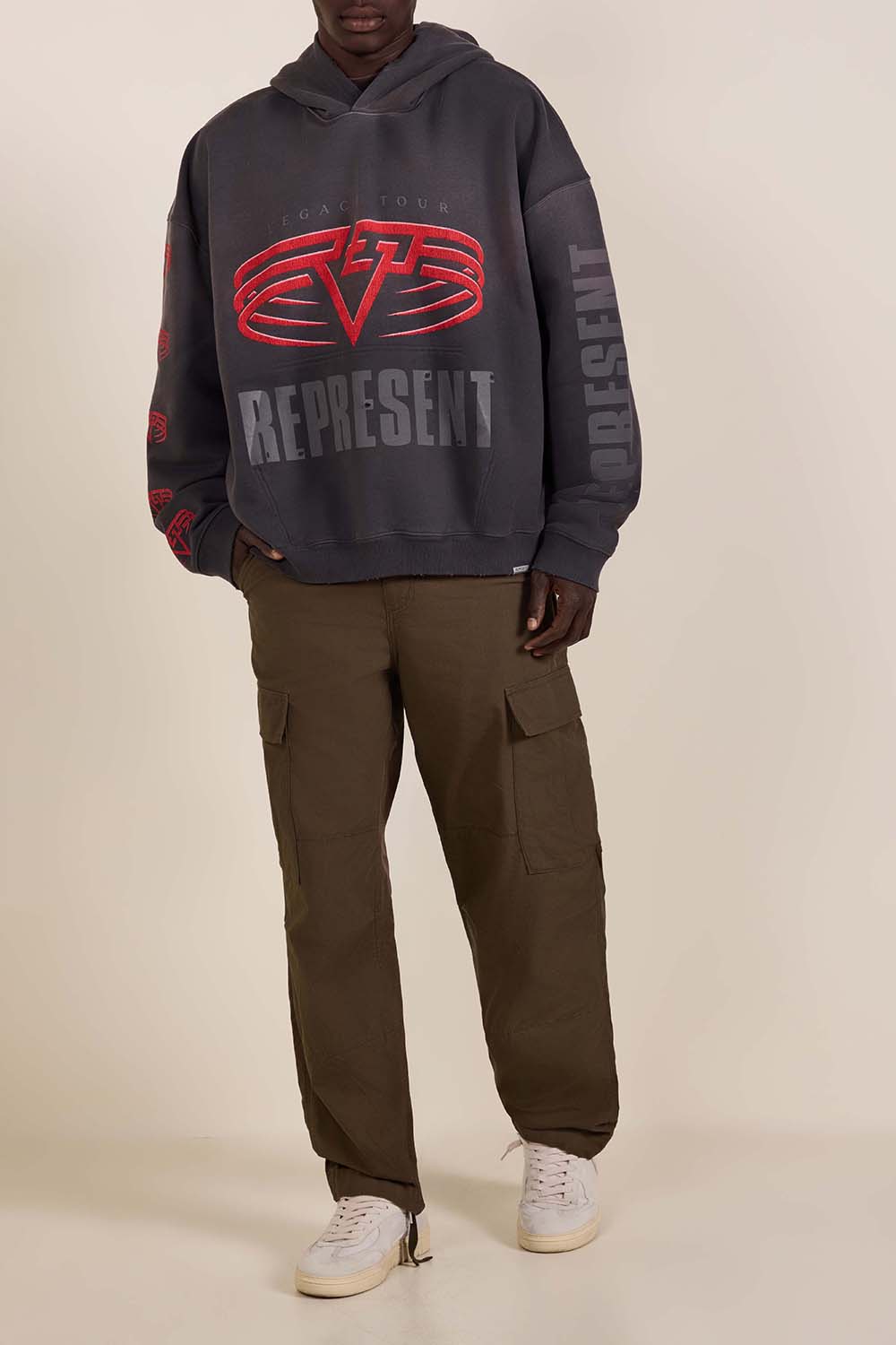 סווטשירט קפוצ'ון דו צדדי